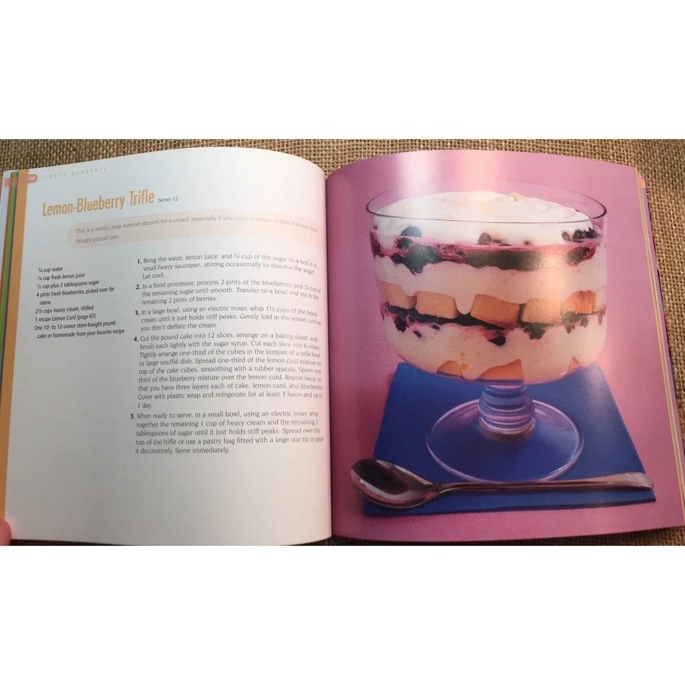 Icebox Desserts Cookbook Lauren Chattman 100 No-Bake Recipes Cakes Pies 2005 1st
